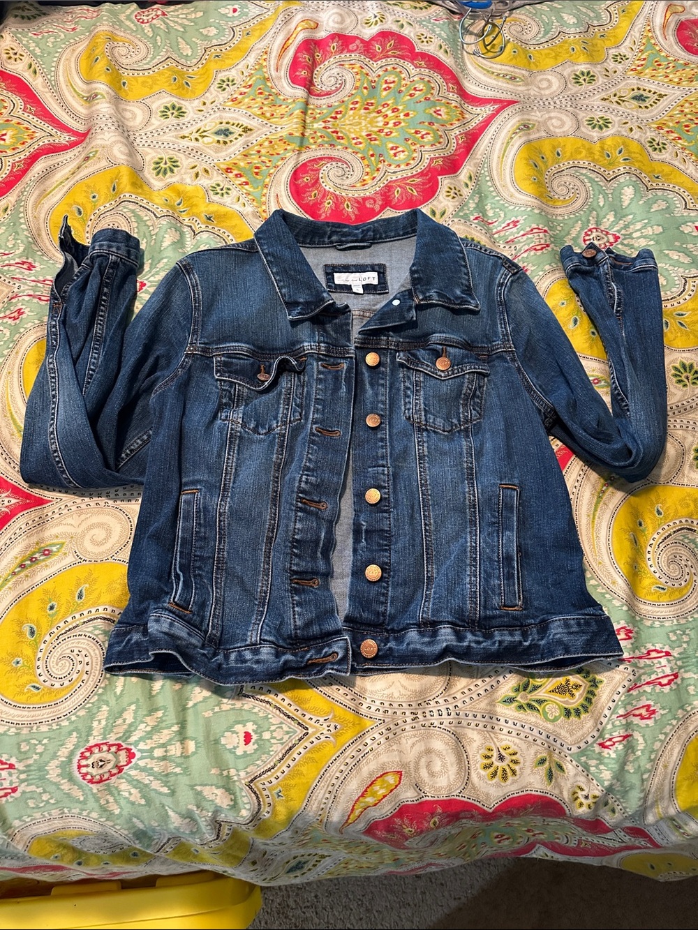 LOFT Dark Blue Kids Denim Jacket